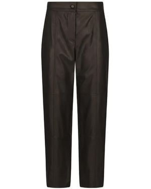 Purotatto Panelled-Design High-Waisted Trousers - Black