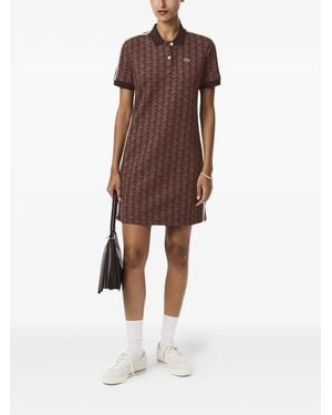 Lacoste Kleid mit geometrischem Muster - Braun