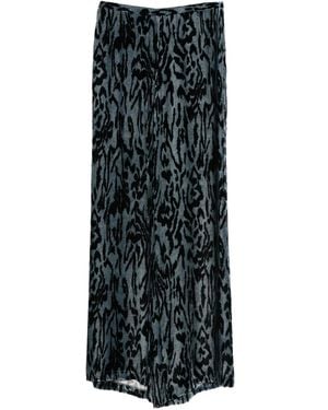 forte_forte Animal-Print Pants - Black