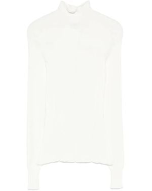 ALPHATAURI Fiona V1.Y9.02 Ribbed Top - White