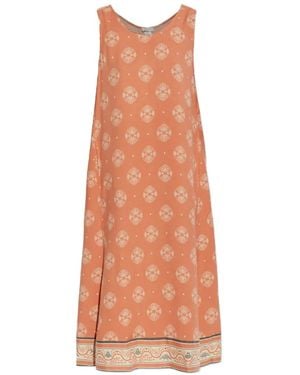 Hanro Geometric-Print A-Line Midi Dress - White