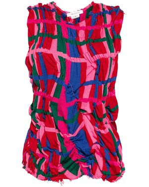 Comme des Garçons ニットベスト - レッド