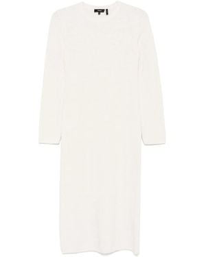 Theory Bouclé Midi Dress - White