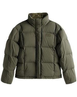 Tommy Hilfiger Alaska Logo-Detail Puffer Jacket - Green