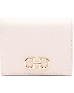 Ferragamo The Gancini Bifold Wallet Accessories - Pink