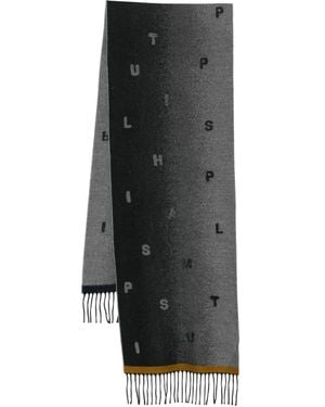 Paul Smith Schal mit Farbverlauf - Schwarz