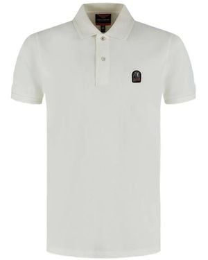 Parajumpers Poloshirt Mit Patch - Weiß