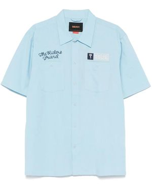 Deus Ex Machina Camisa con parche del logo - Azul