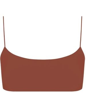 Myra Swim Desi Bikini Top - Brown