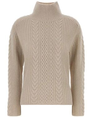 Max Mara ケーブルニット セーター - ナチュラル