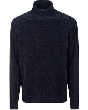 Roberto Ricci Designs High Neck Ribbed Sweater - ブルー