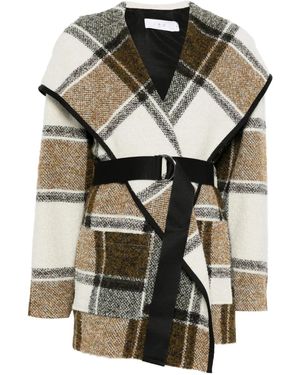 IRO Plaid Coat - Grey