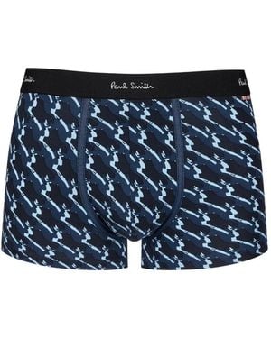 Paul Smith Slip Met Patroon - Blauw