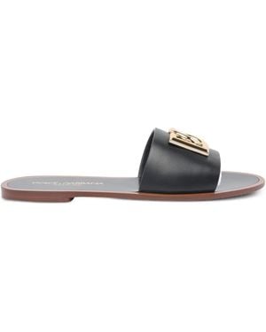 Dolce & Gabbana Flat Slippers - ブラック