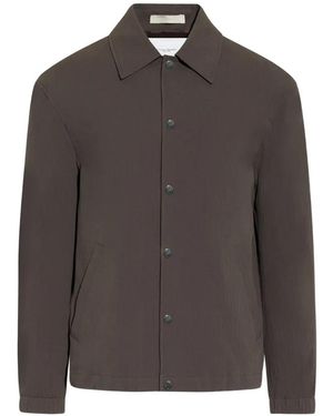 Paolo Pecora Button-Up Shirt Jacket - Brown
