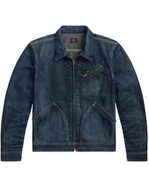 RRL Denim Trucker Jacket - Blue