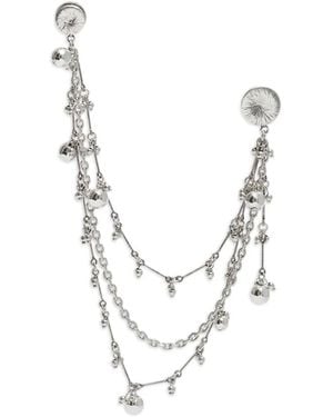 Isabel Marant Freya Textured Beaded Pin - Metallic