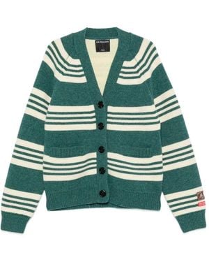 B.B. Wallace Cardigan A Righe Orizzontali - Verde