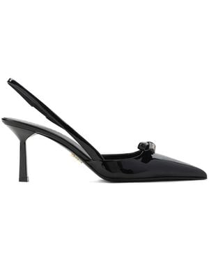Prada Pumps Mit Schleife - Schwarz