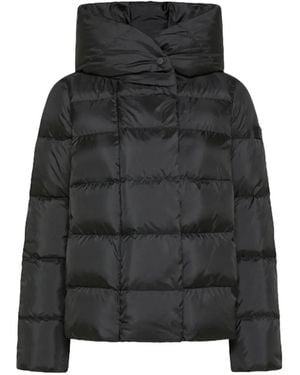 Peuterey Tucano Mqn Quilted Hooded Jacket - Black