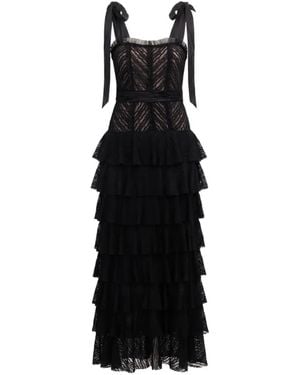 Cinq À Sept Sabrina Lace Nini Tiered Maxi Dress - Black