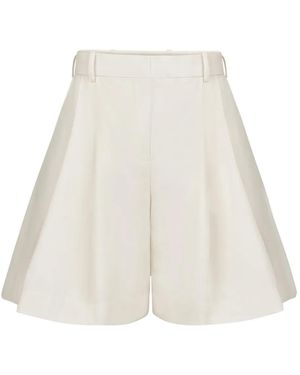 Nina Ricci Short À Design Plissé - Blanc