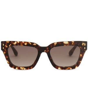 Isabel Marant Carmy-Gd Square-Frame Sunglasses - Gray