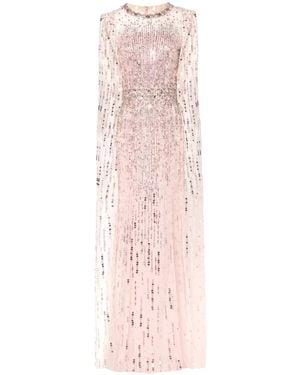Jenny Packham Abito Da Sera Lux Con Paillettes - Rosa