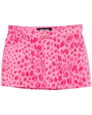 Just Cavalli Minijupe À Imprimé Graphique - Pink