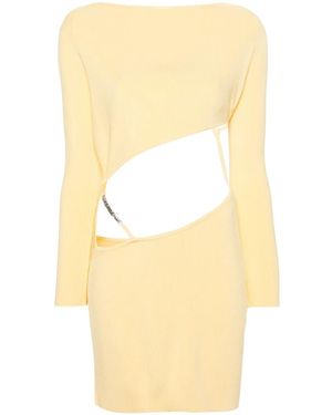 Gcds Short Asymmetric Dress - Metallic