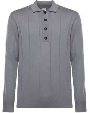 Eleventy Buttoned polo shirt - Grau