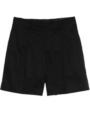 Lardini Paaramis Pleated Shorts - Black