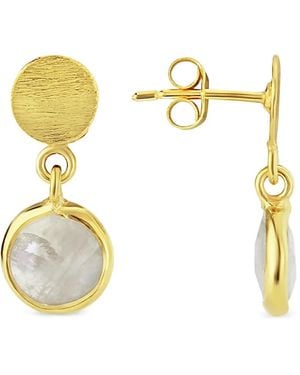 Auree Salina Drop Earrings - Metallic