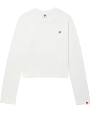 A Bathing Ape Long-Sleeve Logo Top - White