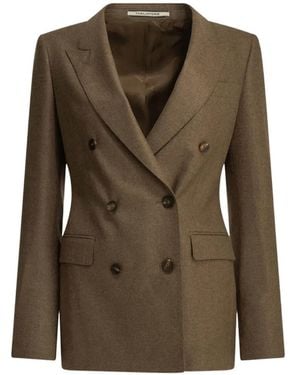 Tagliatore Paris Double-Breasted Blazer - Green