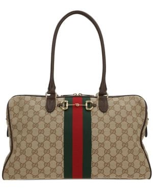 Gucci Large Borsetto Duffle Bag - Brown
