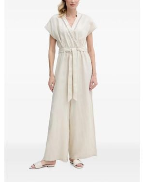 Benetton Tuta Intera Con Cintura - Bianco