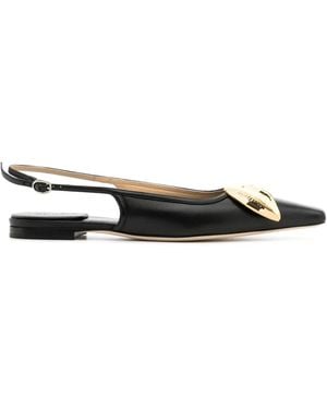 A.W.A.K.E. MODE Amanda Slingback Ballerina Shoes - Black