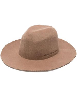 White Mountaineering Wool Fedora Hat - Brown