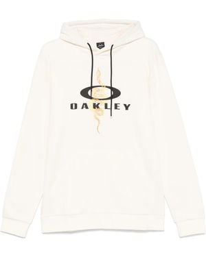Oakley Logo-Print Hoodie - White