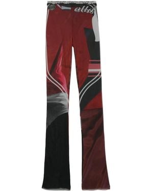 OTTOLINGER Doorzichtige Legging Met Print - Rood