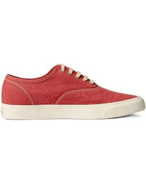 RRL Canvas Lace-Up Trainers - Red