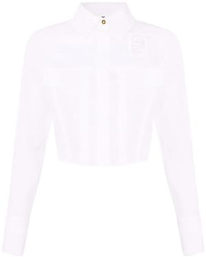 Elisabetta Franchi Embroidered Shirt - White