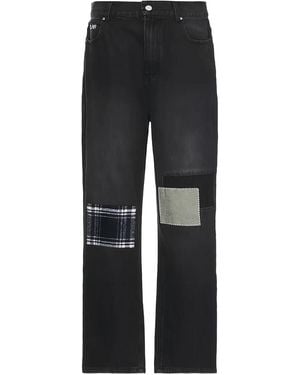 Sinclair Jean À Empiècements Patchwork - Noir