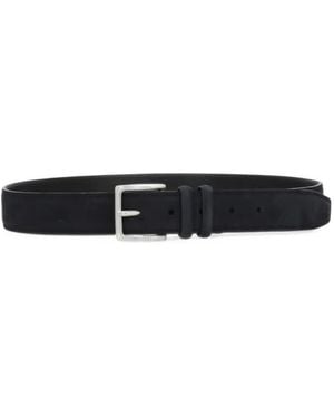 Orciani Nubuck Leather Belt - White