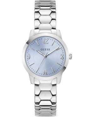 Guess Round-Case 34Mm Watch - Blue