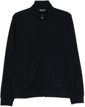Corneliani Zip-front knitted cardigan - Schwarz