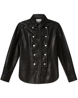 Isabel Marant Camisa Valdy Con Doble Botonadura - Negro