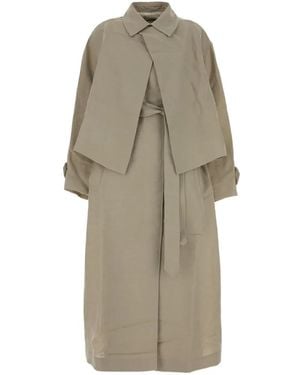 Jacquemus The Cubano Trench Coat - Natural