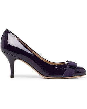 Ferragamo Escarpins Carla 70 - Bleu